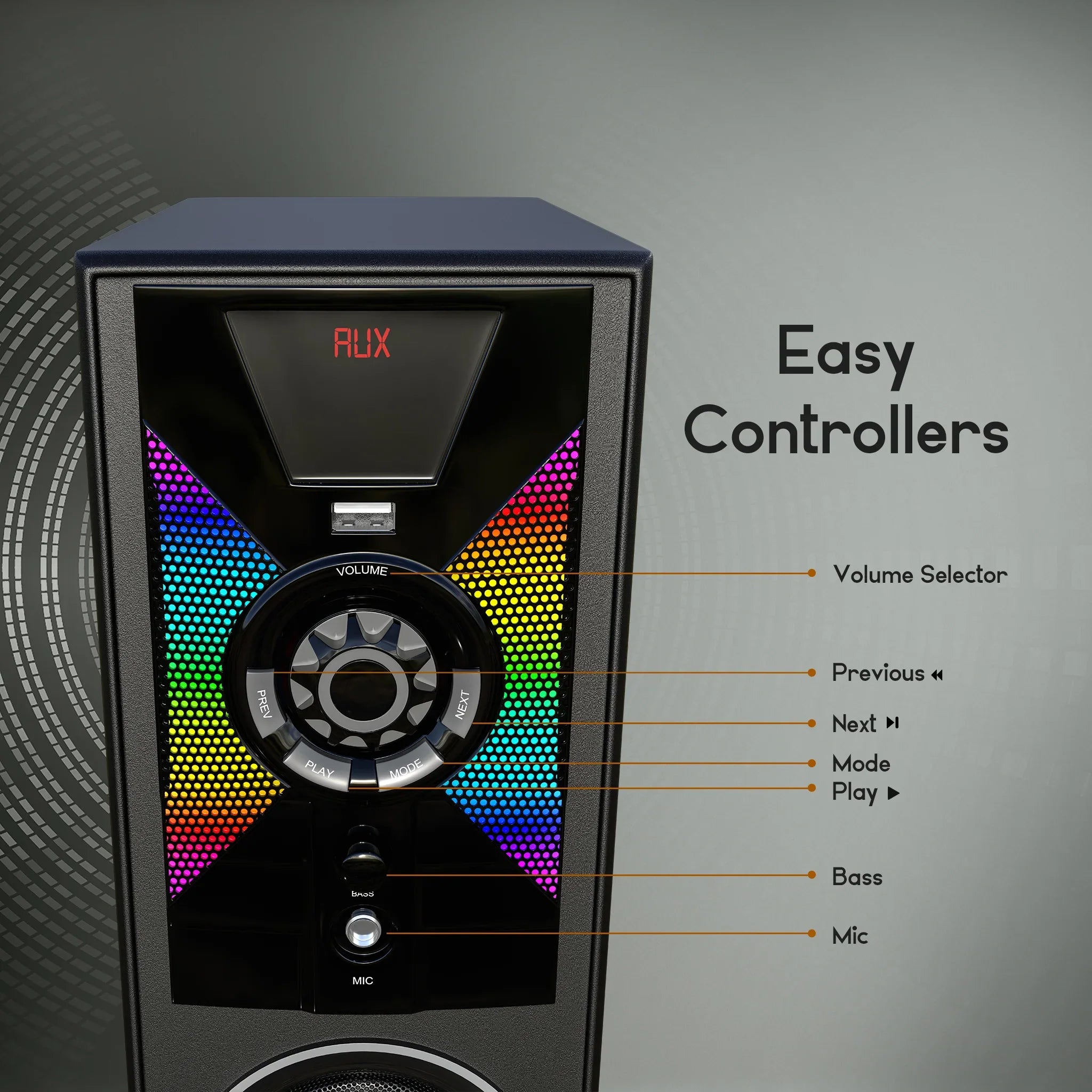 60W Home theater tower speakers