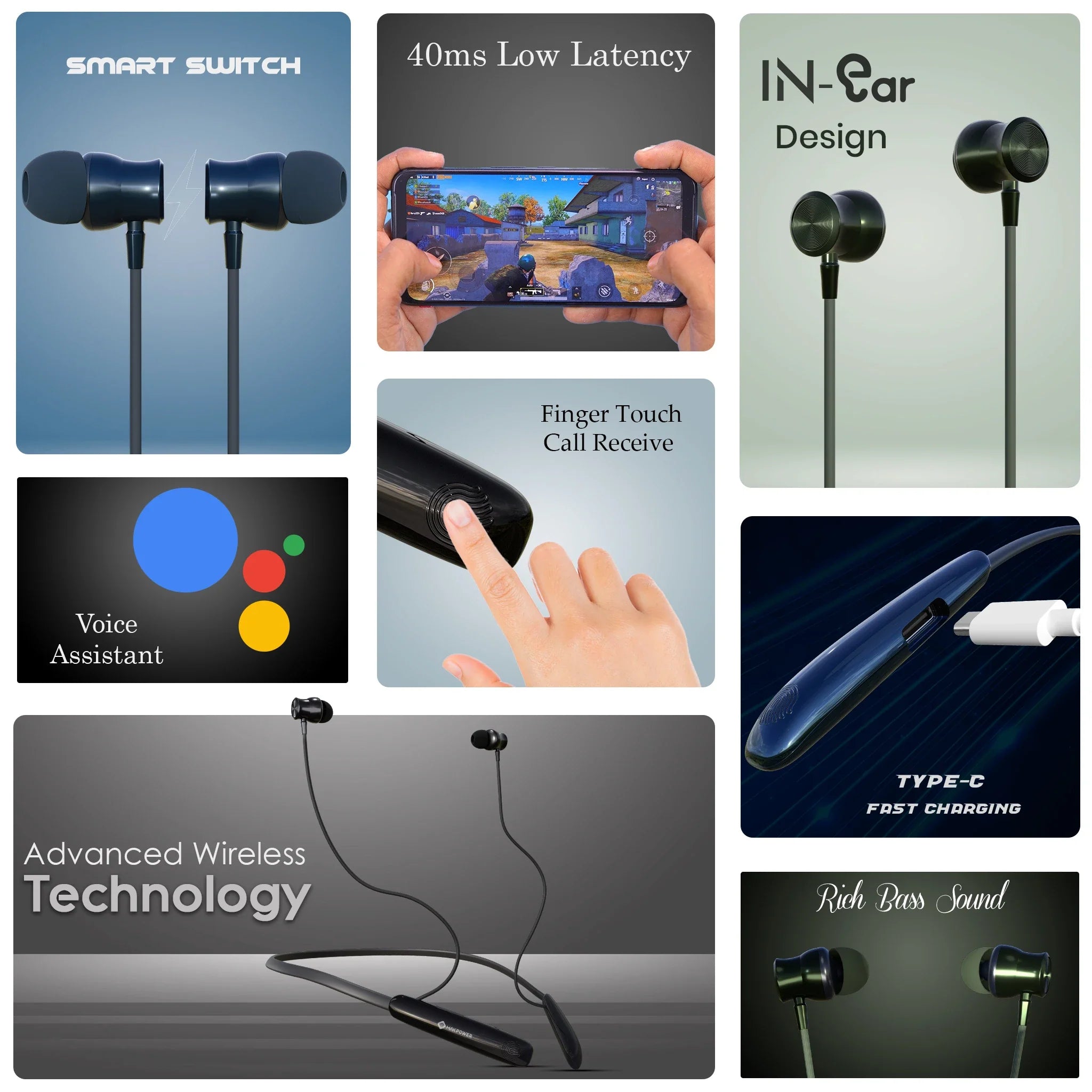 One touch call control earphones