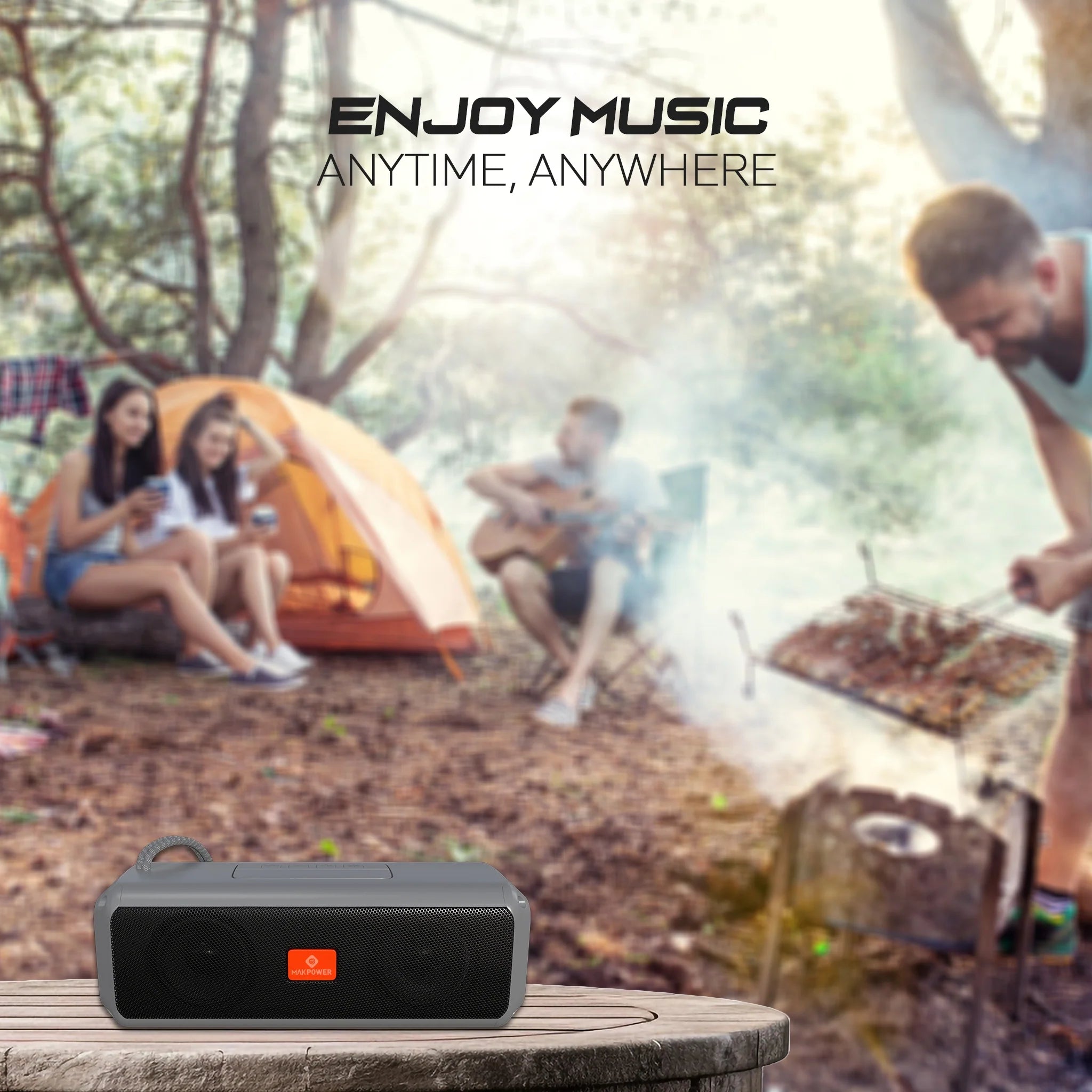 Buy MakPower Tune Fusion 20W Bluetooth Portable Speaker_grey