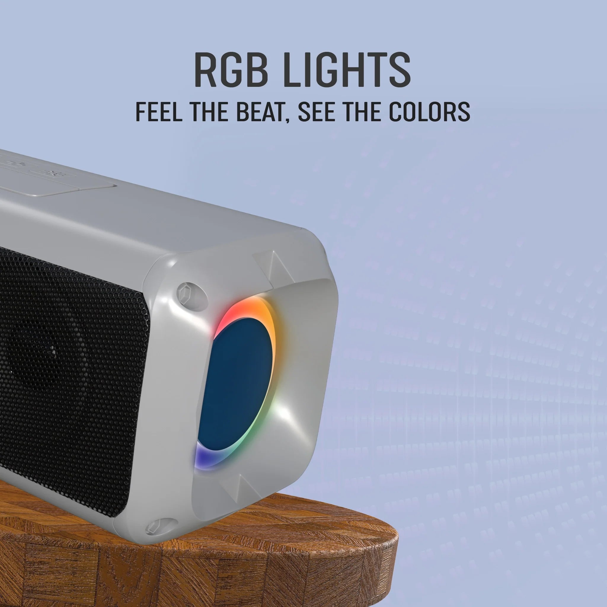 Buy MakPower Tune Fusion 20W Bluetooth Portable Speaker with RGB light_silver