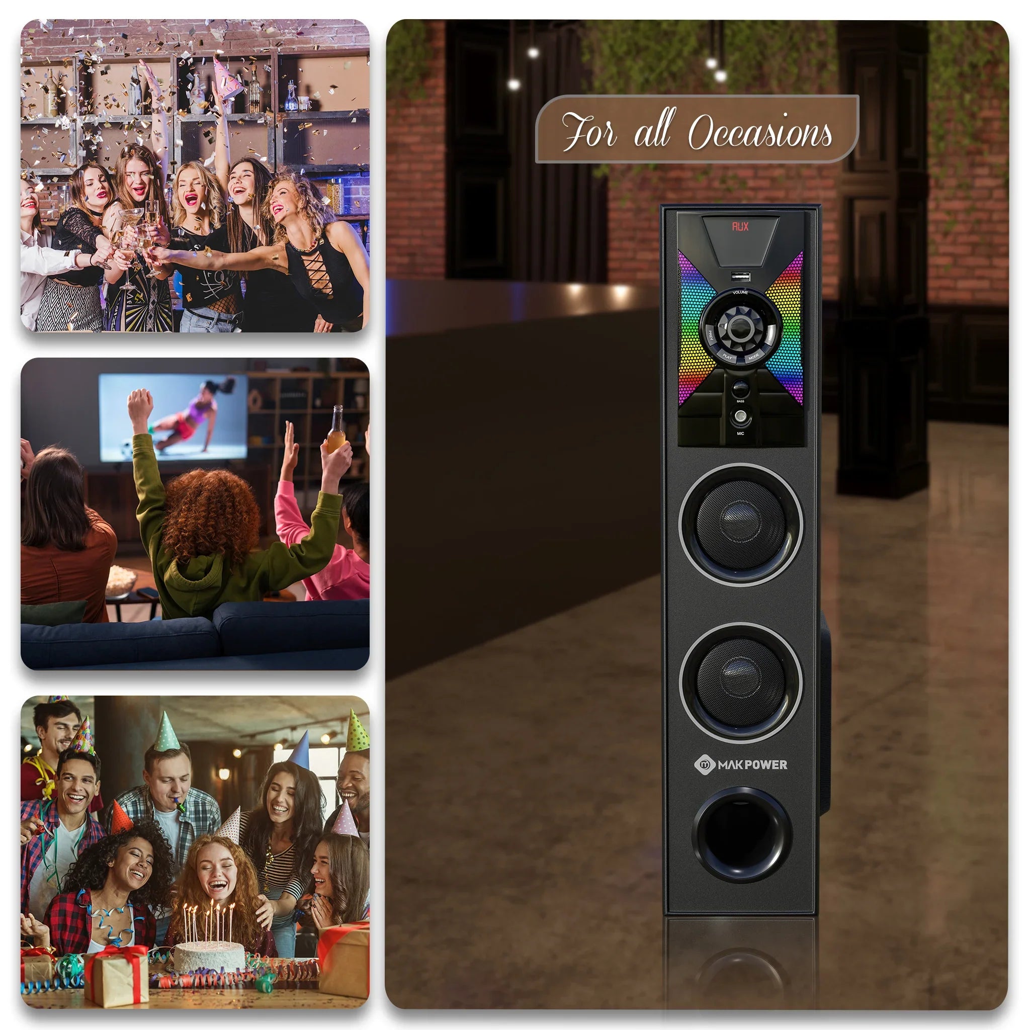 Home theater tower speakers