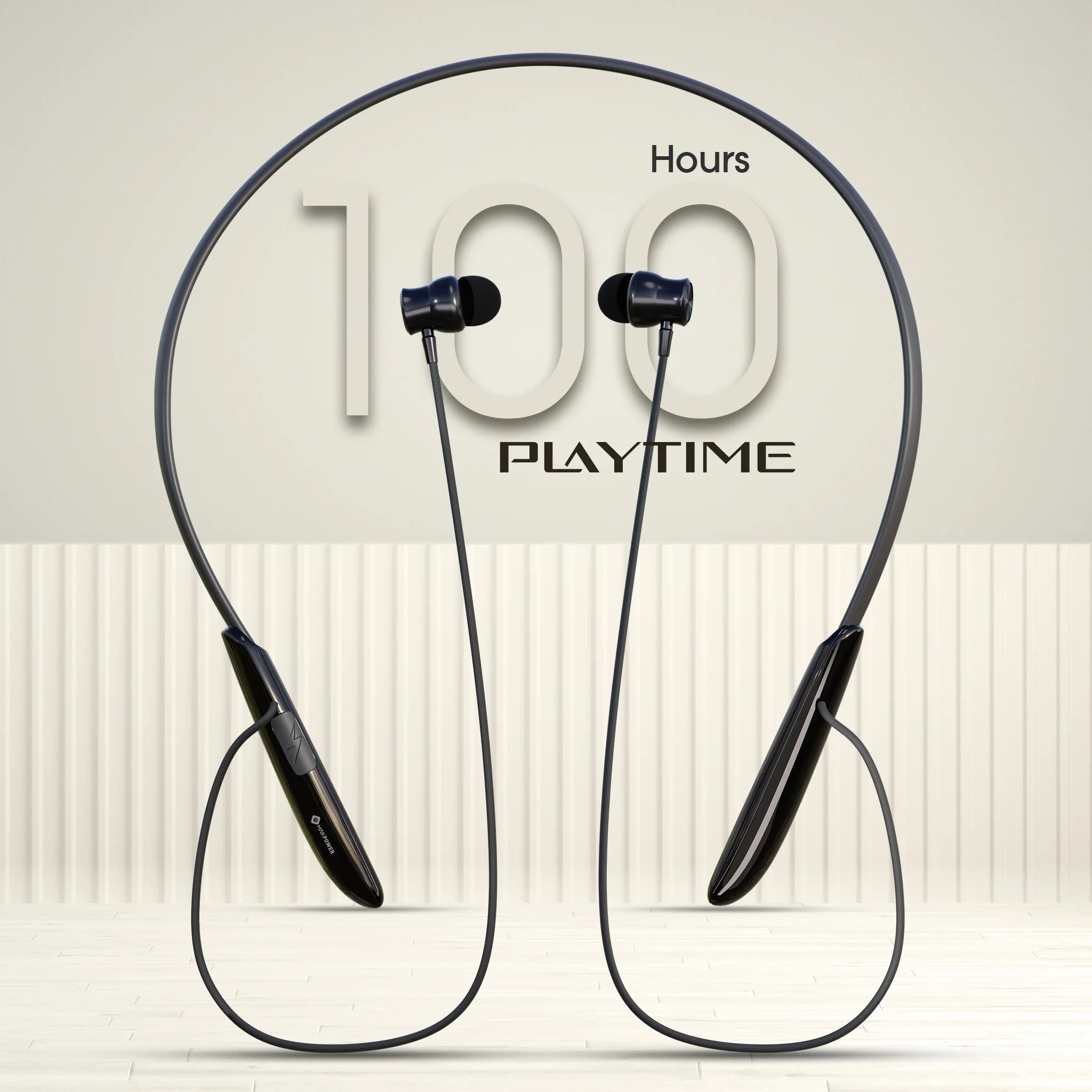 Neckband with 100 hours playtime