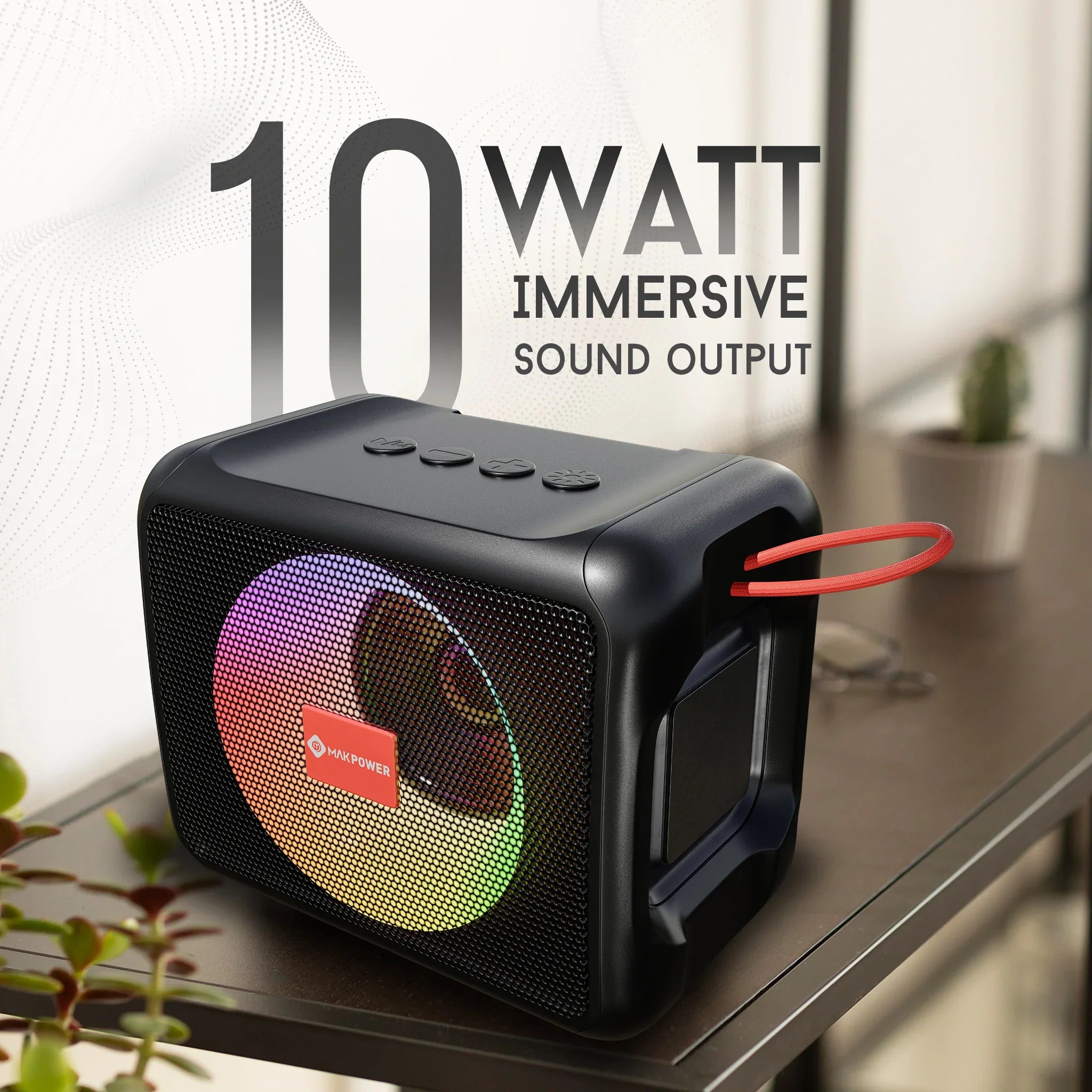 Mak Power 10W  Portable Wireless Bluetooth Speaker