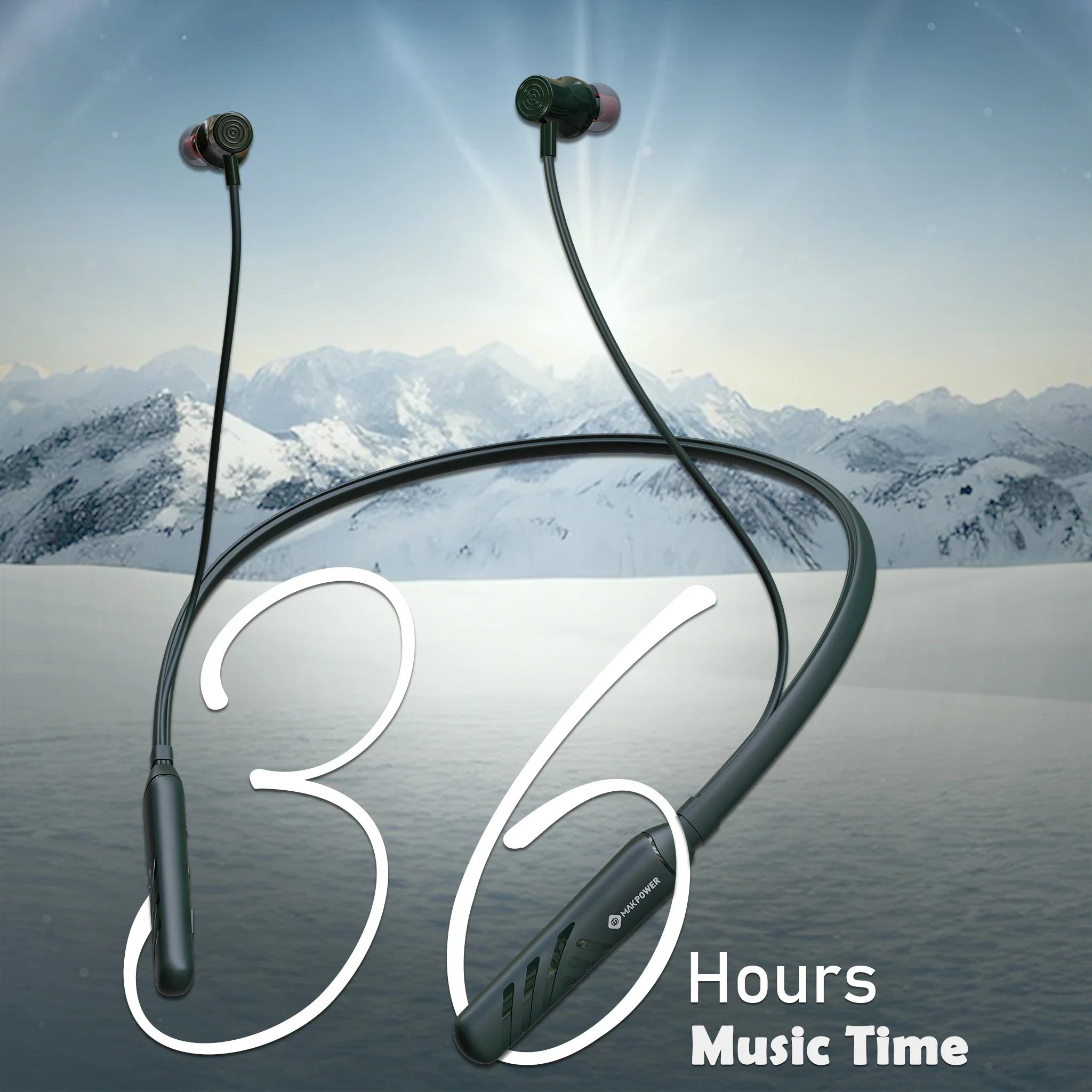 Neckband with 36 hours playtime