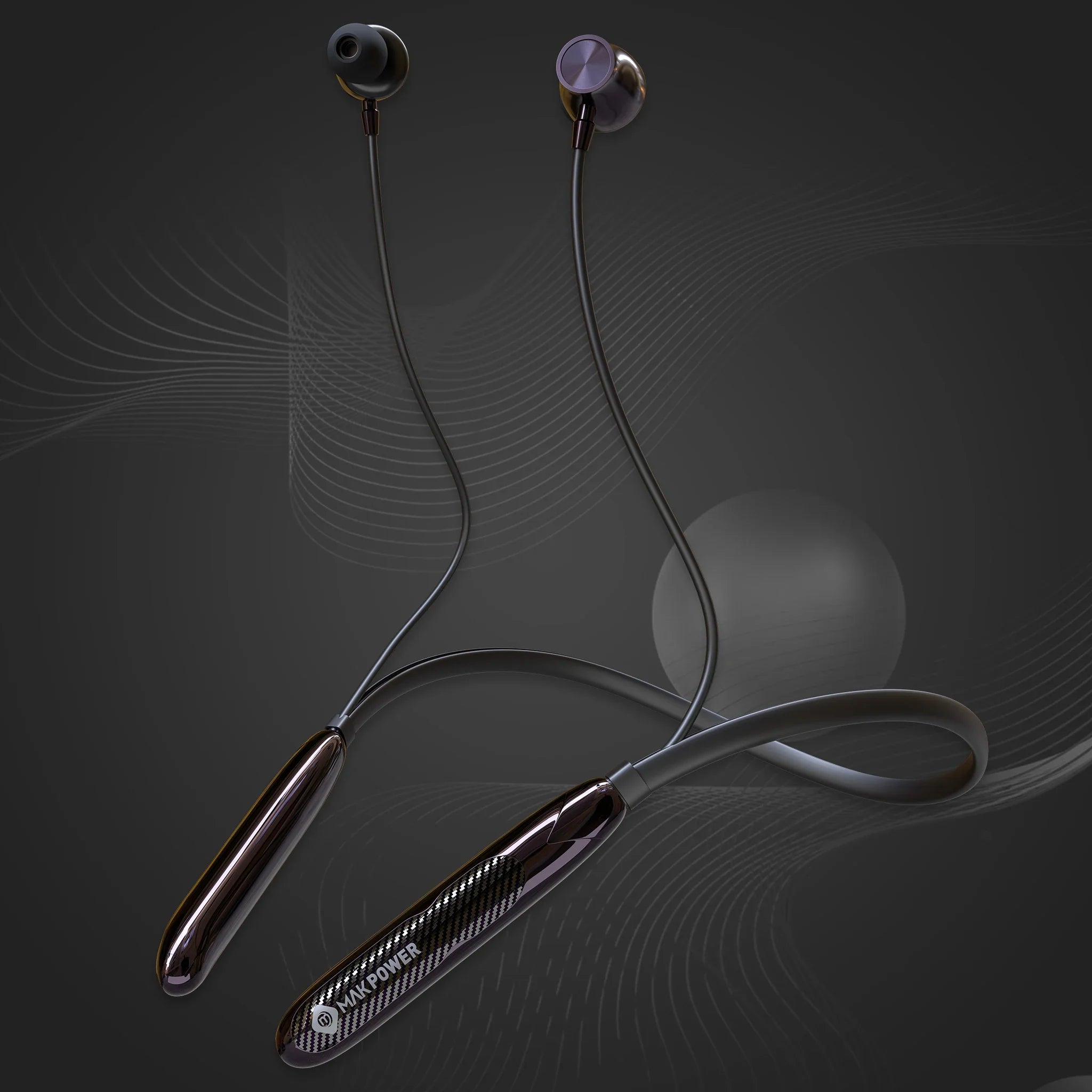 Magnetic buds neckband