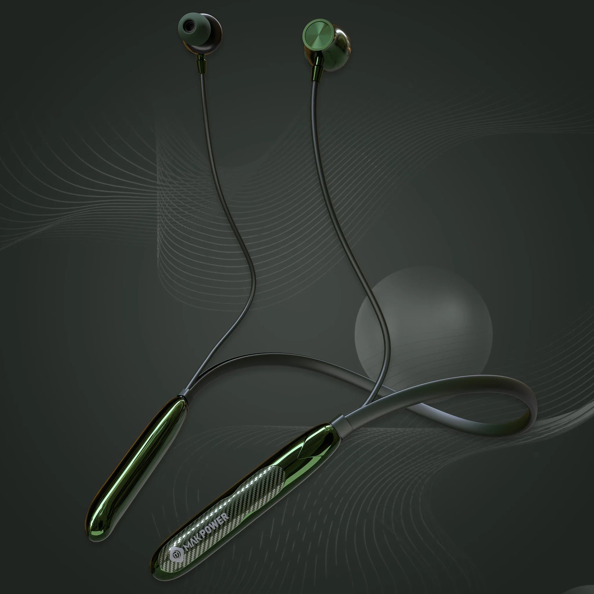 Magnetic buds neckband