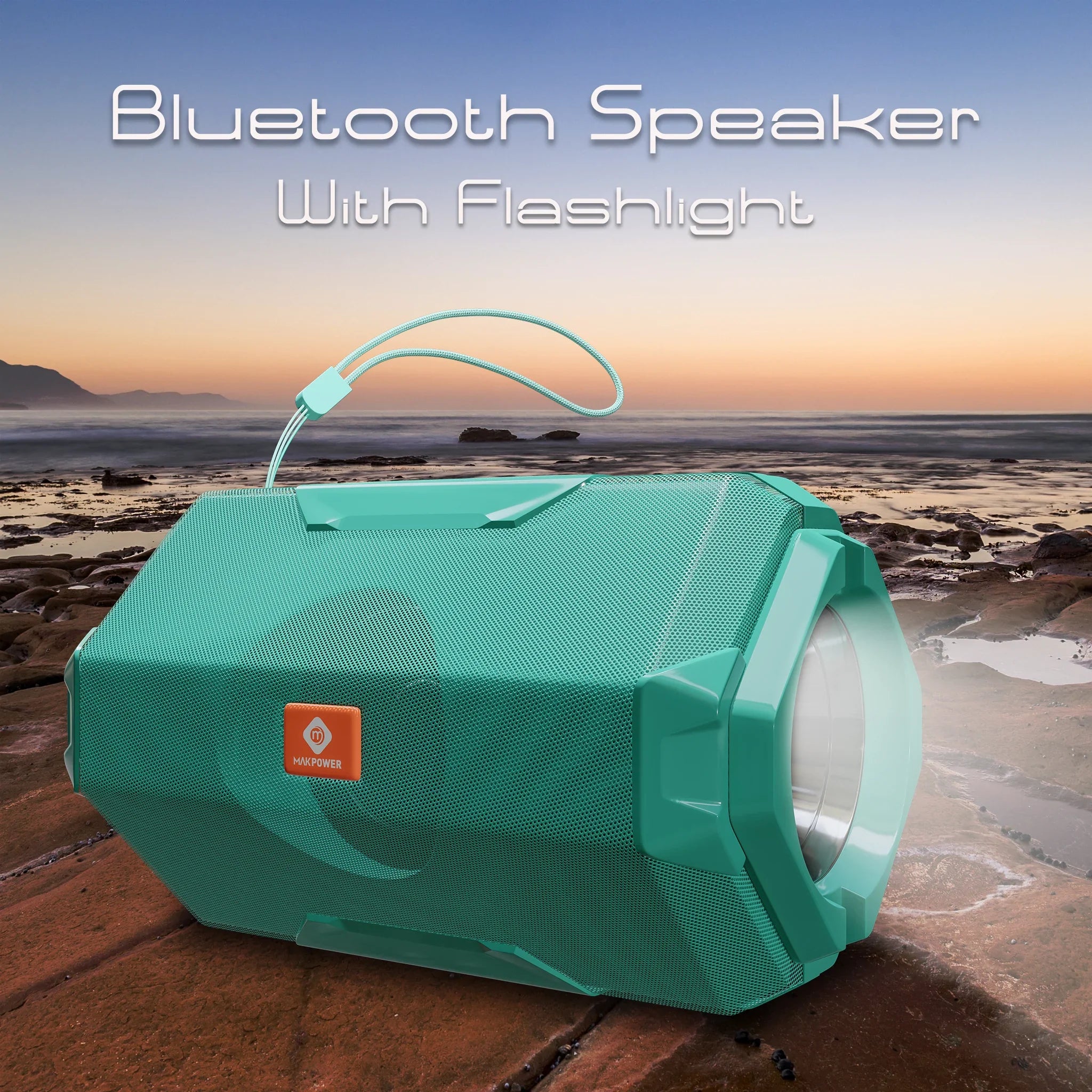 portable speaker with LED/torch