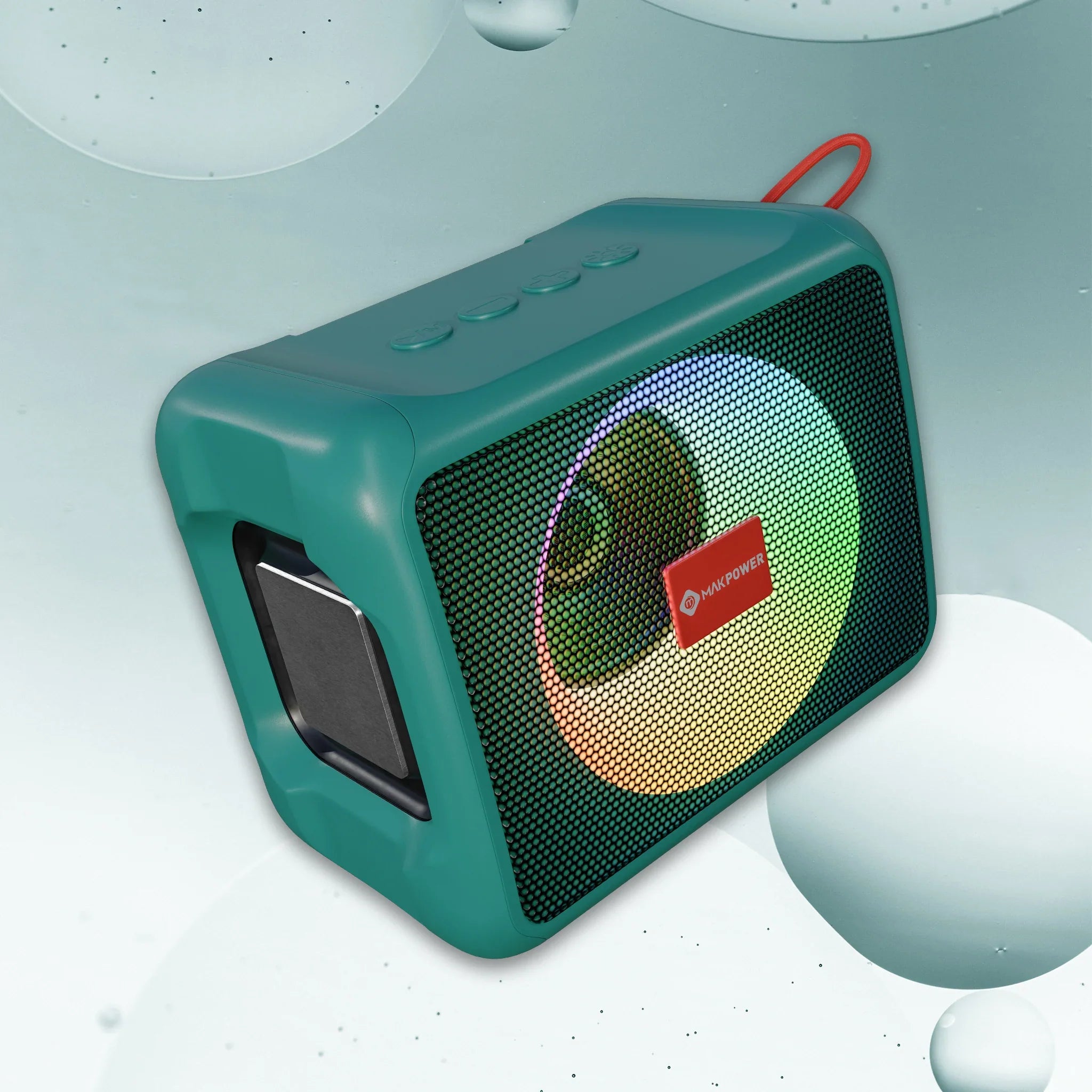 Mak Power RICH MUSIC 10W  Portable  Bluetooth Speaker Green