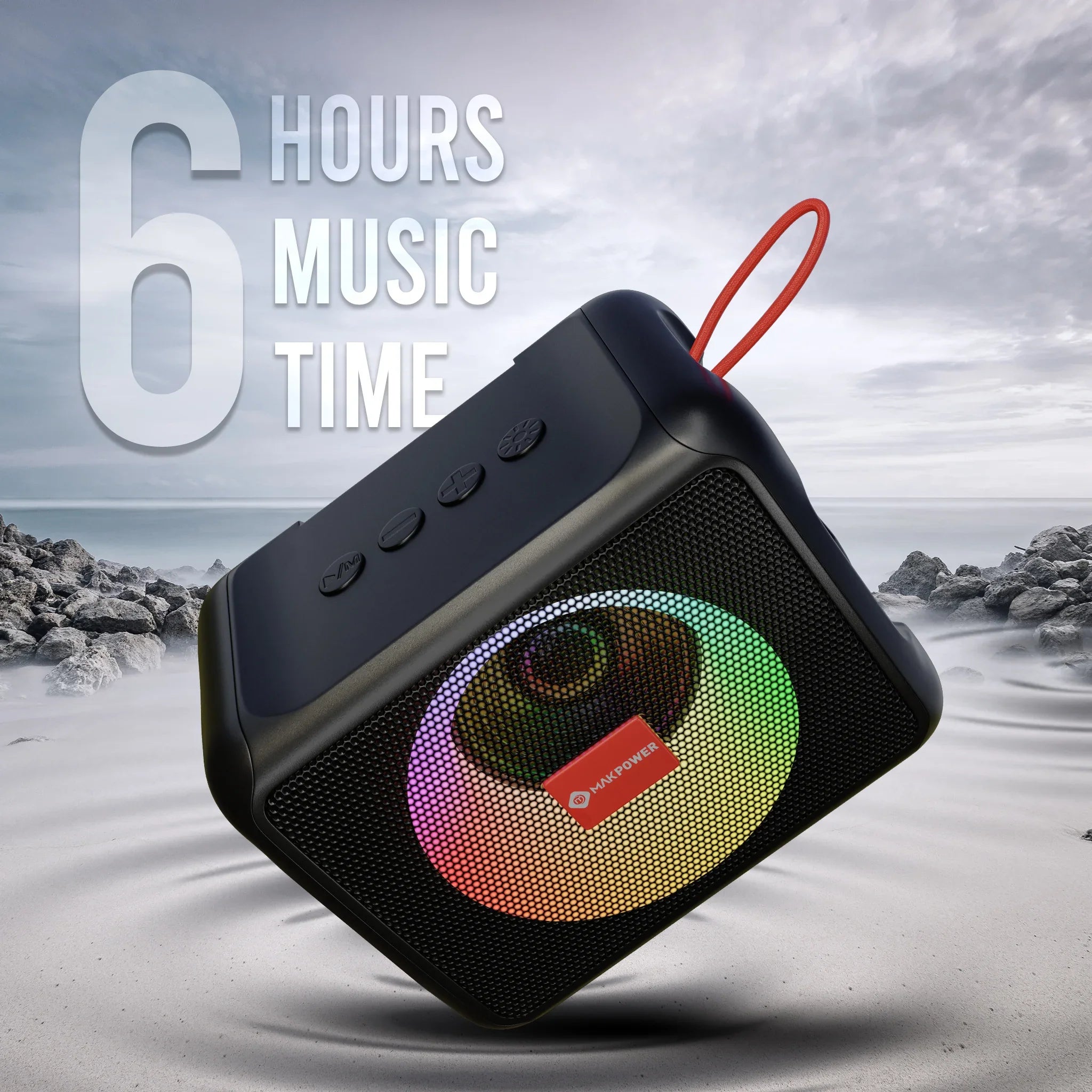 Mak Power RICH MUSIC Wireless Bluetooth Speaker with 6 Hours Playtime