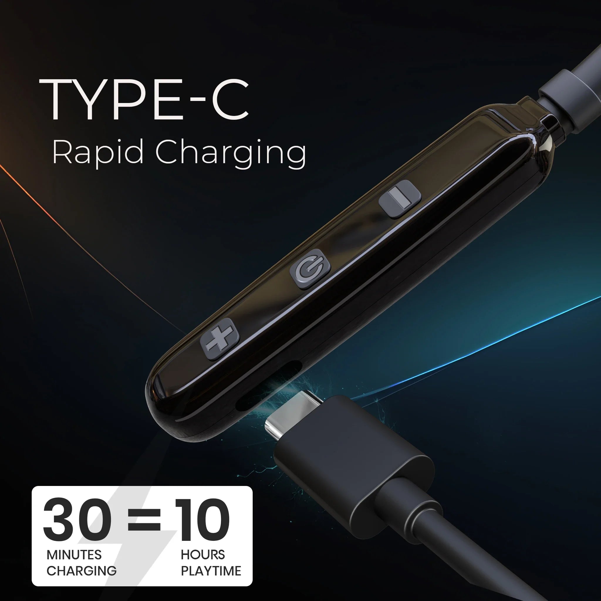 Quick charge Bluetooth neckband