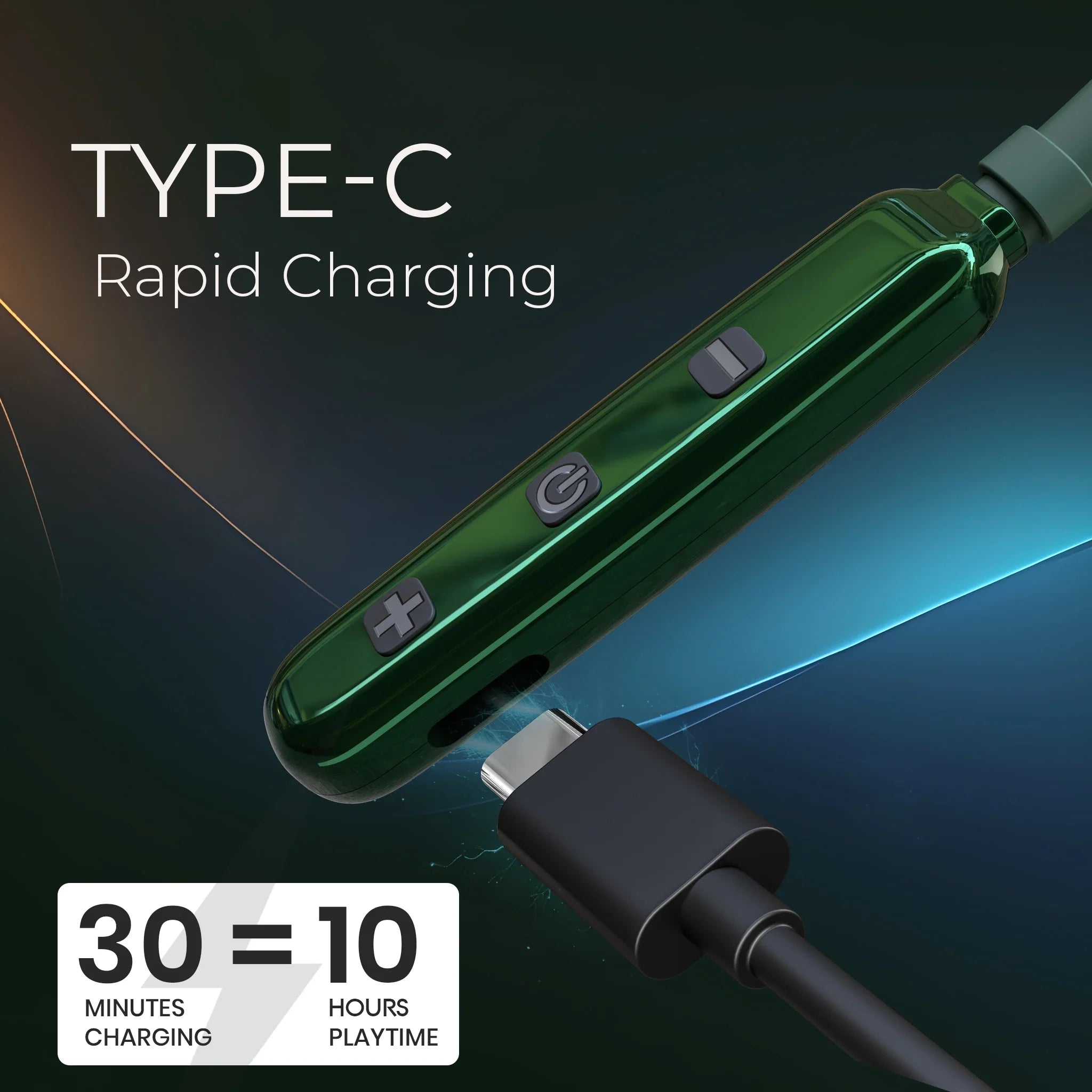 Quick charge Bluetooth neckband