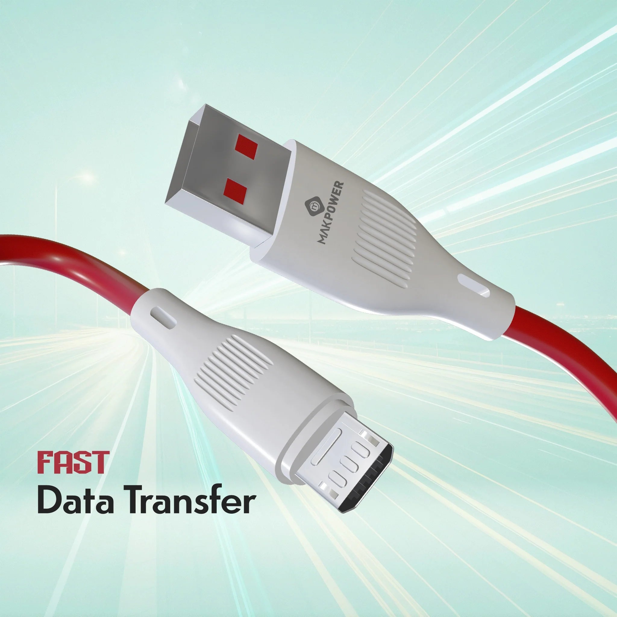 High-speed 35W Micro-USB data transfer cable by MakPower