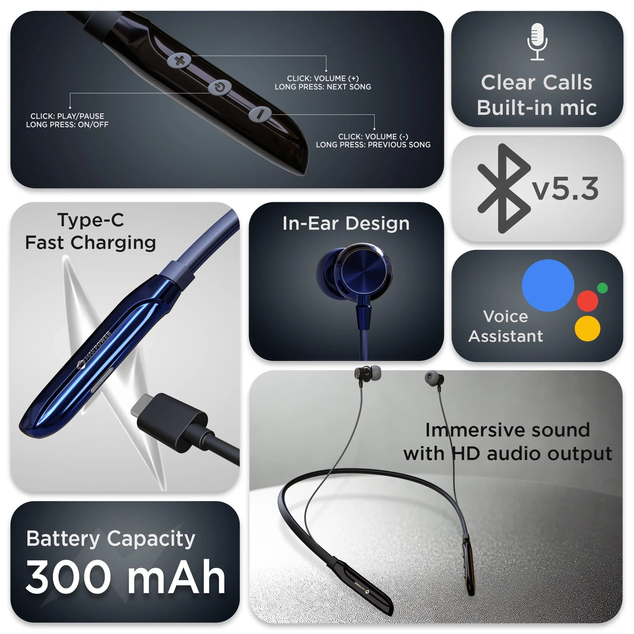 Bluetooth Neckband  Under 499