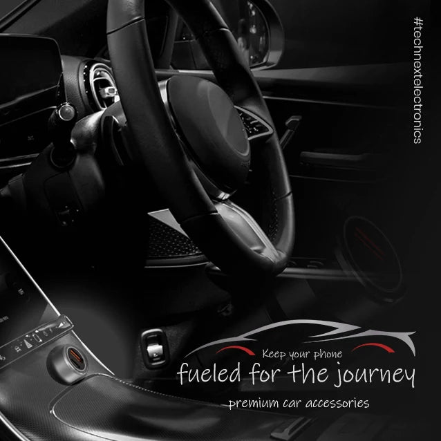 TRAVEL X 65W Dual Port PD + USB Fast Car Charger